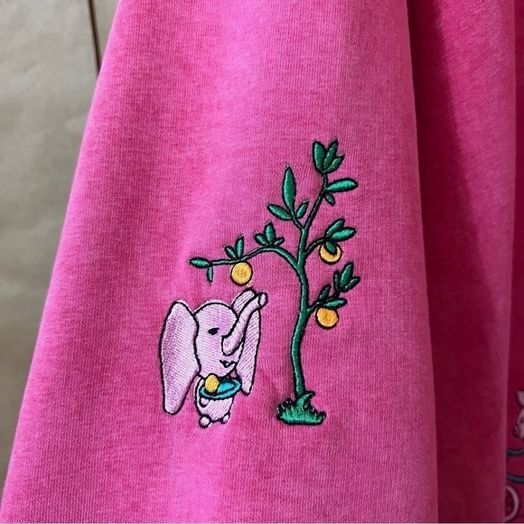 Natasha Zinko Sweat Set Embroidered Pig Elephant Sweatshirt Joggers Pink Size XS - Picture 6 of 16